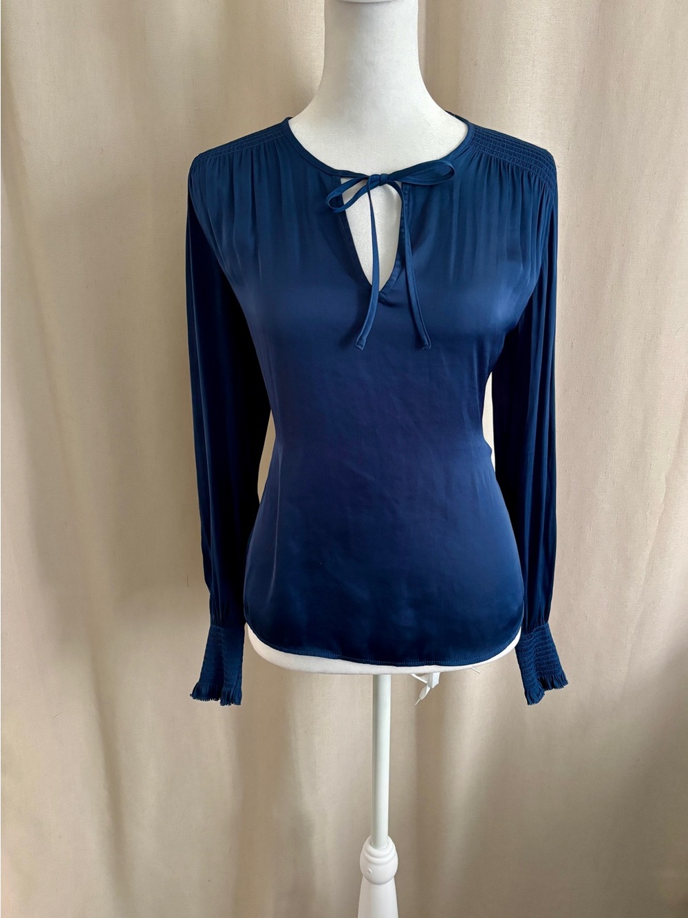 Banana Republic Boho Tie-Front Blouse — Size XS